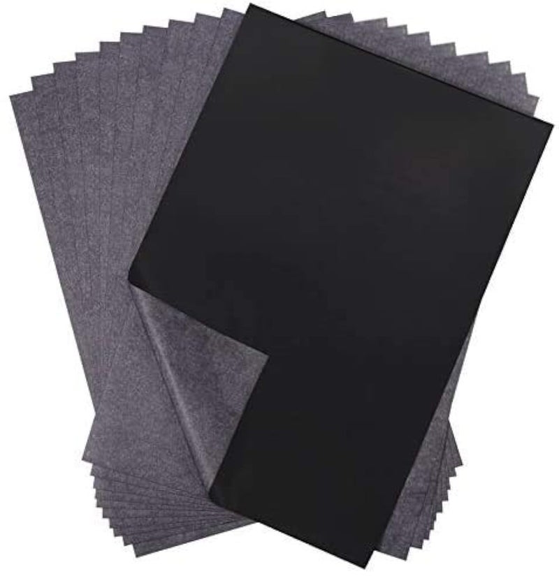 Selizo 100 Sheets Black Carbon Transfer Tracing Paper for Wood, Paper, Canvas and Other Art Surfaces (9 x 13 Inches) - Image 1